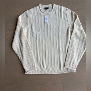 Todd Snyder Men's Ivory Crewneck Sweater